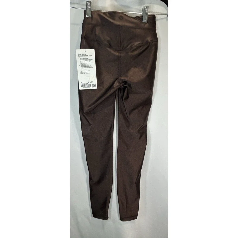 NWT Lululemon Satin Shine HR Tight 25” Inseam Size 0